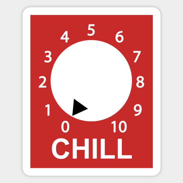 No Chill Sticker by Bananapants Clothing